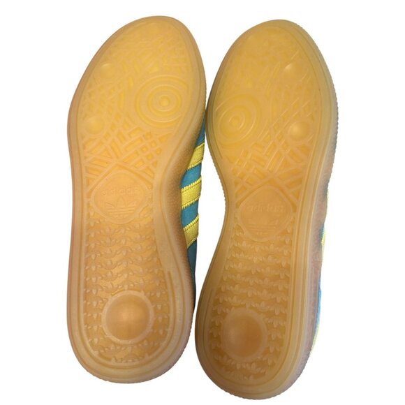 NWT Women's Handball Spezial Shoes Teal + Yellow Size 8 - Picture 9 of 9